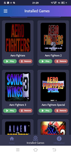 Android application Mame Classic Games screenshort