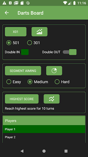 Darts Board Screen 2