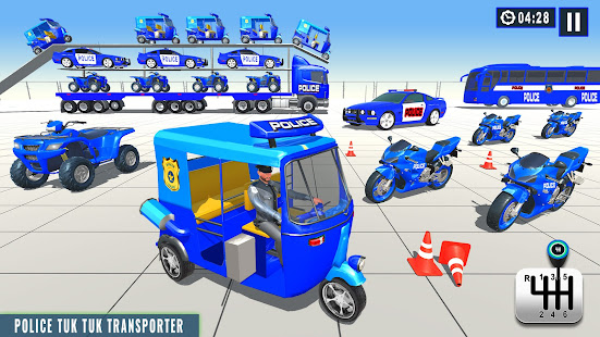 Police Tuk Tuk Auto Transport apkmartins screenshots 1