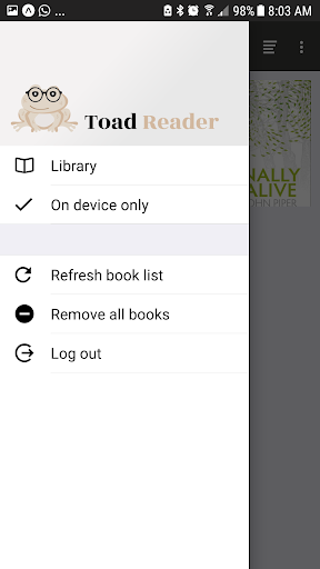 Toad Reader Screen 3