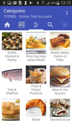 Android application Harlech Foodservice screenshort