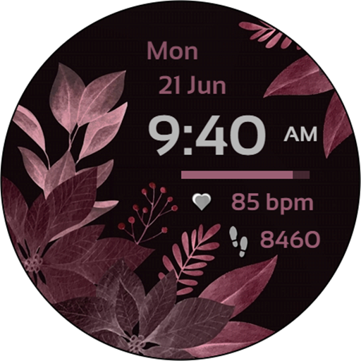 NXV89 Flora Art Watch Face Latest Icon