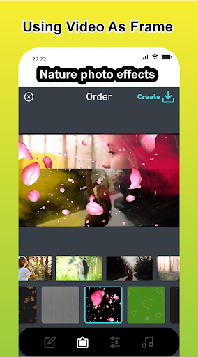Photo effects theme nature, na Screen 3