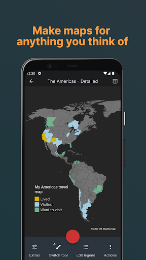 Screenshot of MapChart