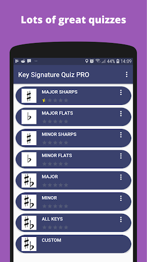 Android application Music Theory - Key Signatures screenshort