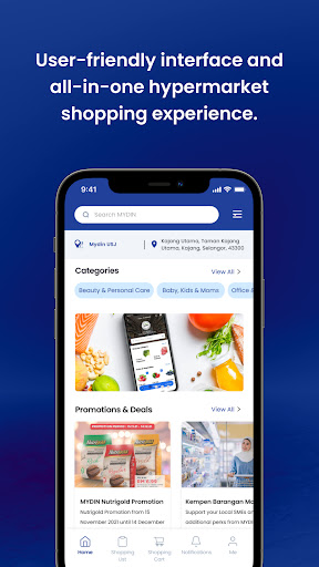 Android application Mydin Online screenshort