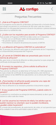 Programa CONTIGO Screen 3