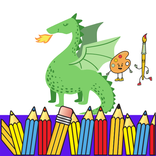 Dragon Coloring Book logo