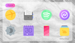 screenshot of Afterglow Icons Pro