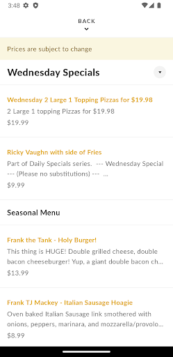 Mr. Zubs Deli Screen 3