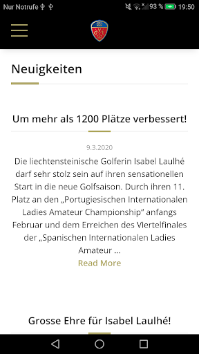 Golfverband Liechtenstein Screen 3