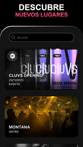 Android application Cluvs screenshort