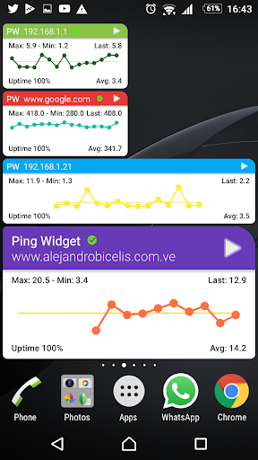 Ping Widget Screen 3