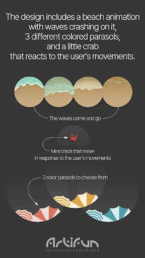 artifun.beach.watchface screenshot 9