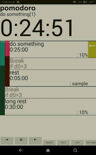 Android application programmable timer screenshort