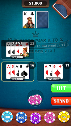 Blackjack 21: casino card gameのおすすめ画像5