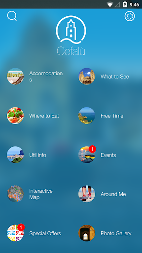 Android application Cefalù screenshort