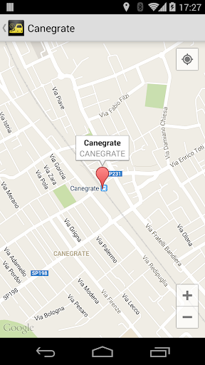 Android application Italy railway stations screenshort
