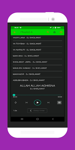 Android application Dj sholawat viral screenshort