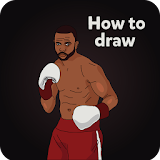 Drawing real boxing icon