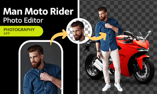 Man Moto Rider Photo Editor