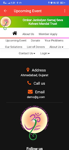 Omkar Jankalyan Samaj Seva Kel Screen 3