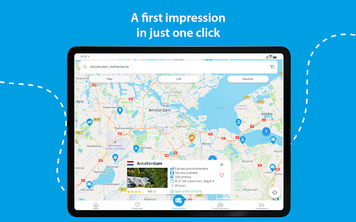 Camperstop-App Motorhome stops