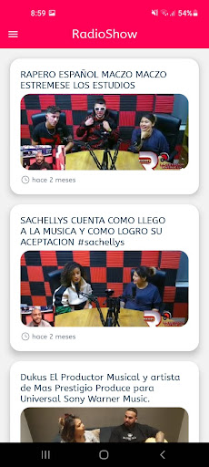 Radio La Estación Latina UK Screen 2