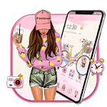Cover Image of Télécharger Pink Bicycle Fashion Girl Theme 1.1.2 APK