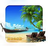 sunny beach 2D android Live wallpaper icon