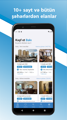 Android application Yox.la - əmlak və bina tap screenshort