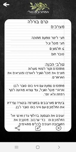 ספר המתכונים שלי