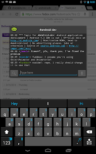 qicr lite IRC client beta Screenshot