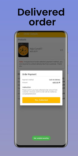 BuyEat- Delivery Partner App Screen 3