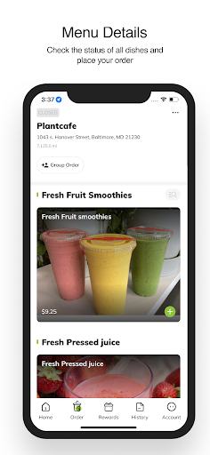 PLANTCAFE Screen 2