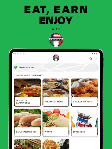 Screenshot of Dominick’s Deli