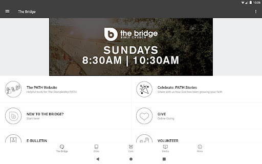 The Bridge Bible Church App Screenshot