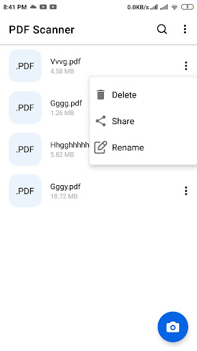 Android application PDF Document Scanner screenshort