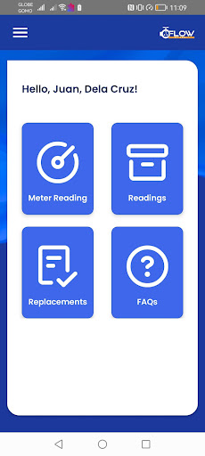 Flow - Meter Reader Screen 2