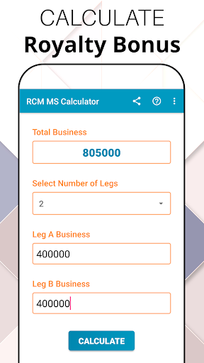 RCM MS Calculator Screen 3