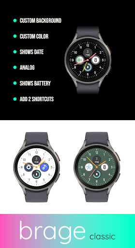 Android application Brage Analog Watchface screenshort