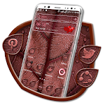 Cover Image of Télécharger Red Leaf Texture Launcher Them  APK