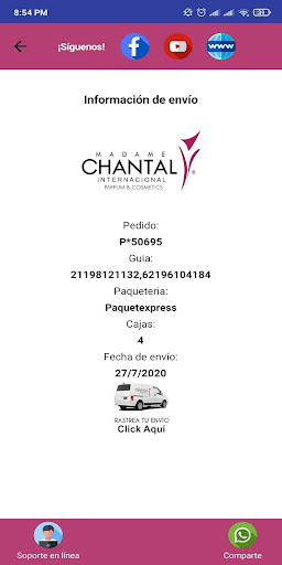 Madame Chantal Intl. Screen 3