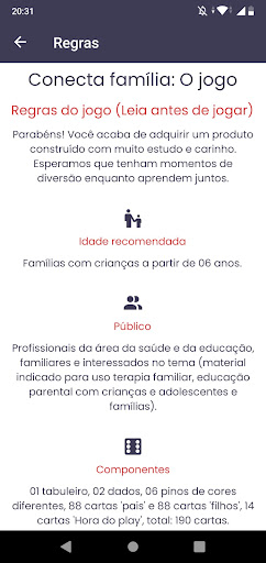 Android application Conecta Família screenshort