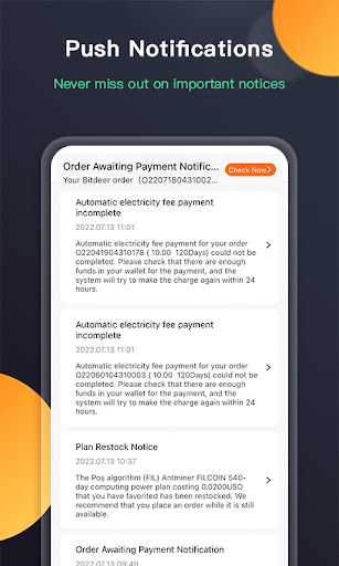 Bitdeer-Bitcoin Mining Service Screen 3
