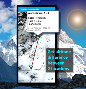Altimeter & Altitude Widget Captura de tela