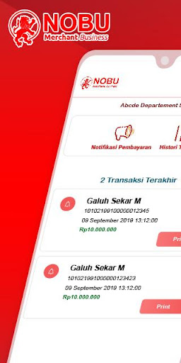 Android application Nobu Merchant Business screenshort