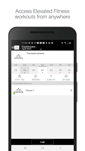 Android application Elevated Fitness Tahoe screenshort