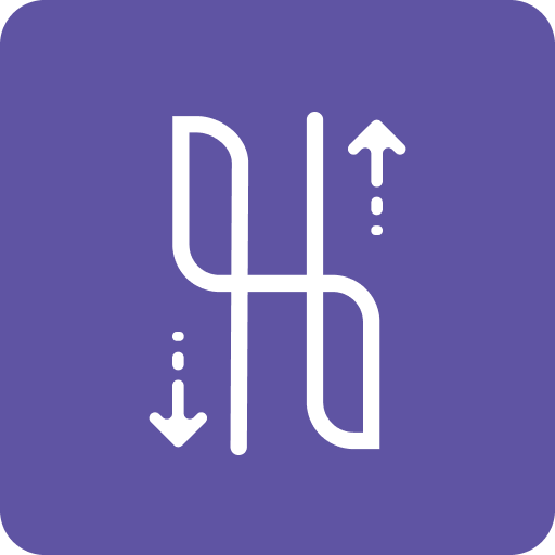 Halver - File Transfer, share logo
