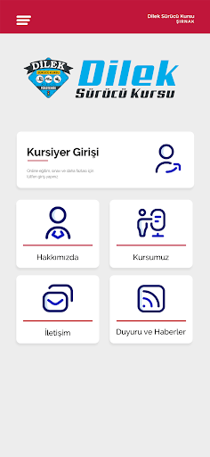 Android application Dilek Sürücü Kursu screenshort